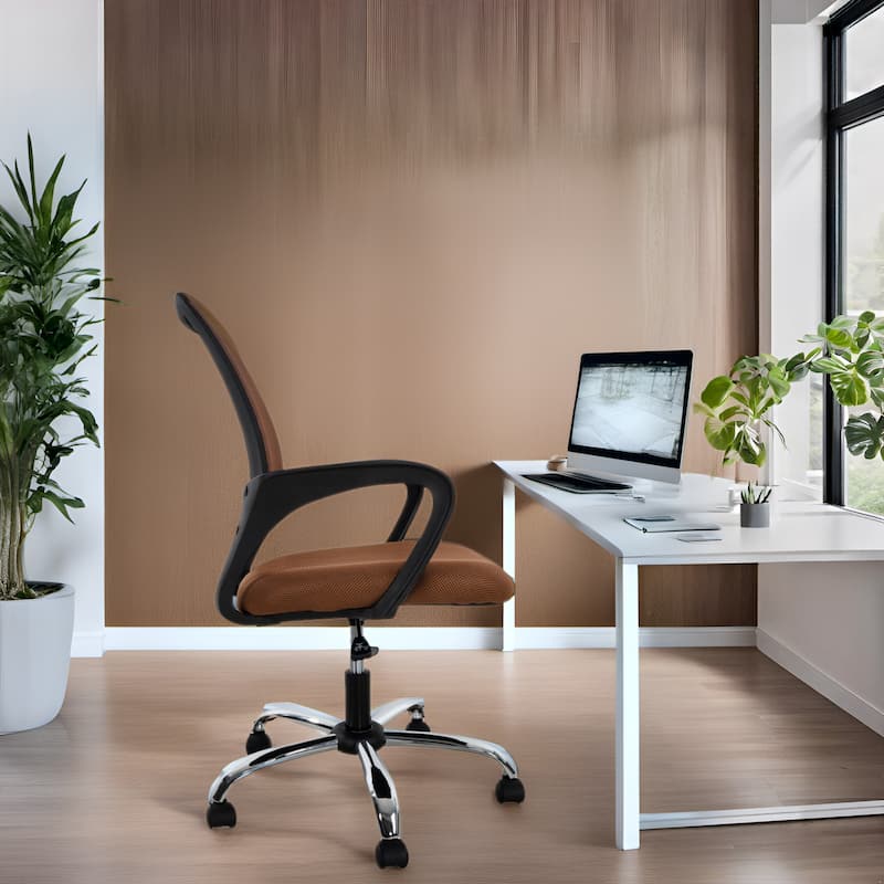 Ergonomic Home Office Desk Chair with Adjustable Lumbar Support