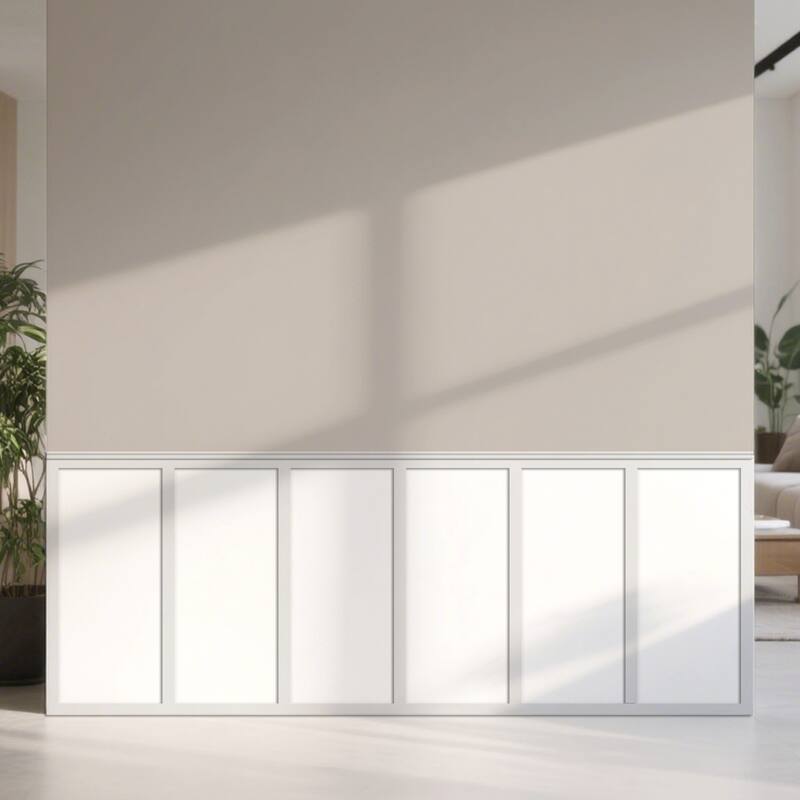 Art3d White Wainscoting Decorative Trim Set 12panels Kit or 25Panels Kit