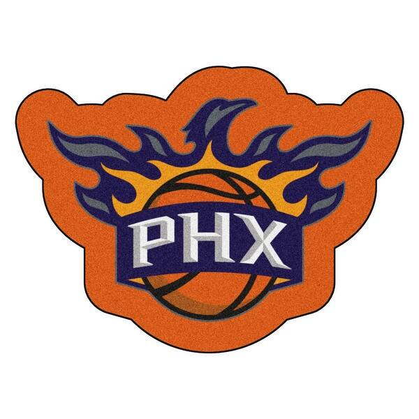 NBA Phoenix Suns Mascot Novelty Logo Shaped Area Rug - Overstock - 22623475