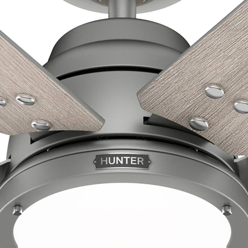 Hunter Wi-Fi Gravity Windmill Ceiling Fan w/LED Light Kit and Handheld Remote - Rustic, Transitional - SMART FAN! ENERGY STAR!