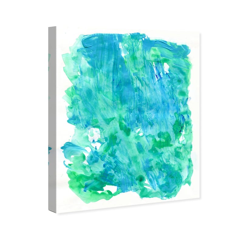 Wynwood Studio Abstract More Underwater Blue and Modern & Contemporary Wall Art Canvas Print