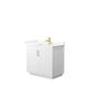Option White, Gold Trim, Giotto Quartz Top