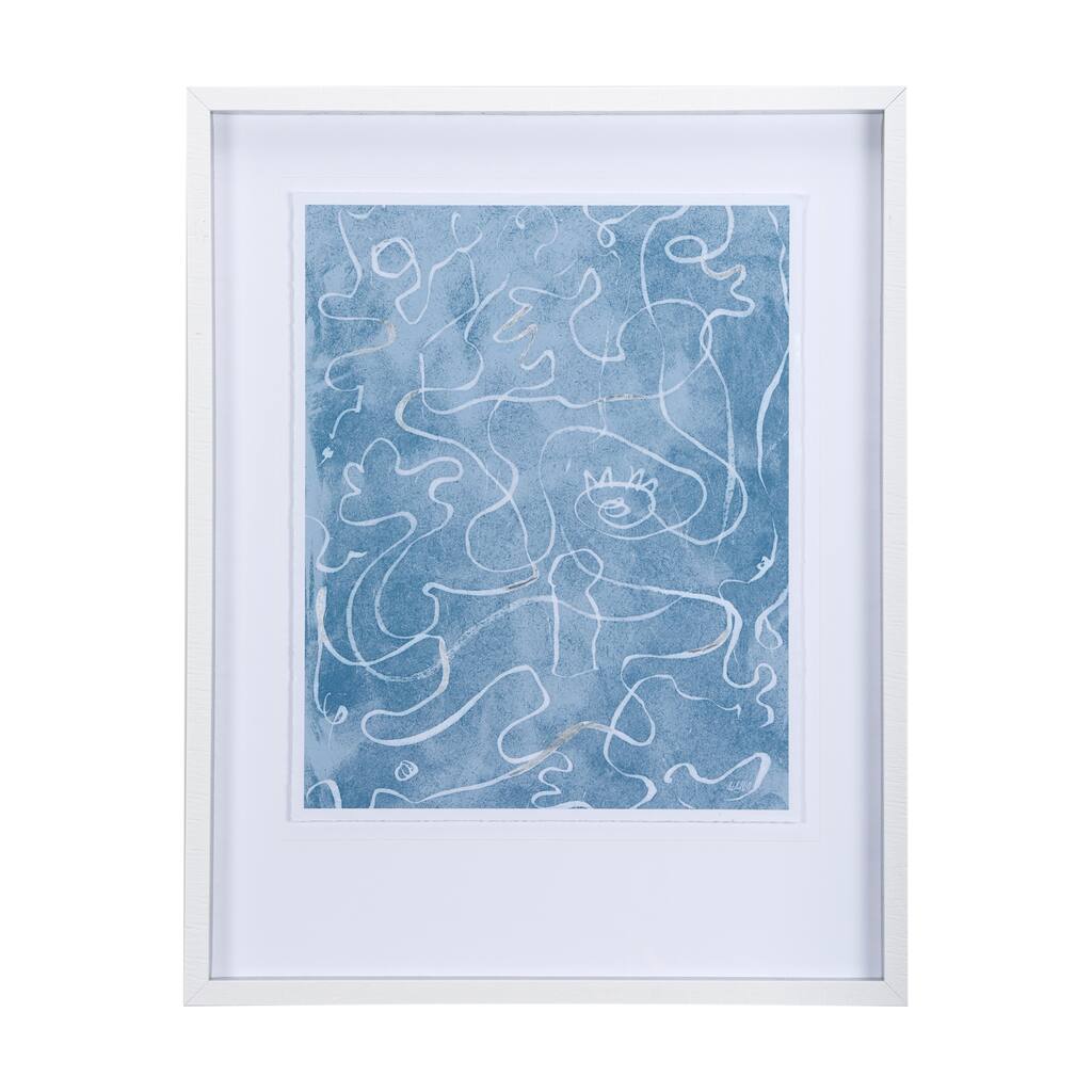 Thread Blue II Framed Art Print