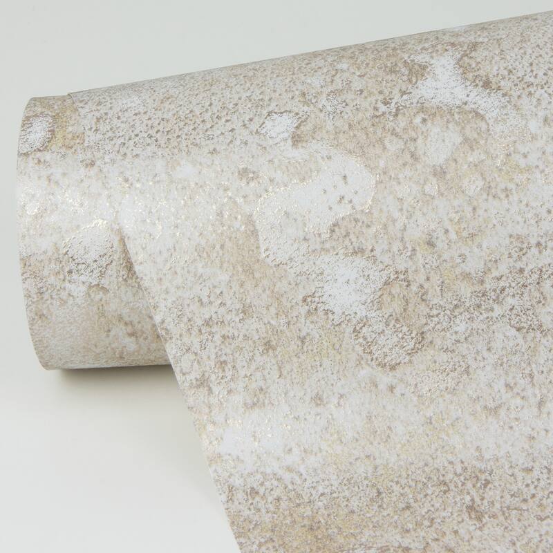 A-Street Prints Delesse Platinum Marbled Wallpaper - N/A