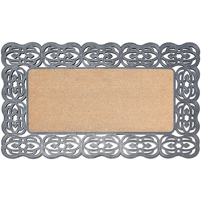 A1HC Rubber and Coir Heavy Duty Decorative Design Durable Doormat 22"X48"