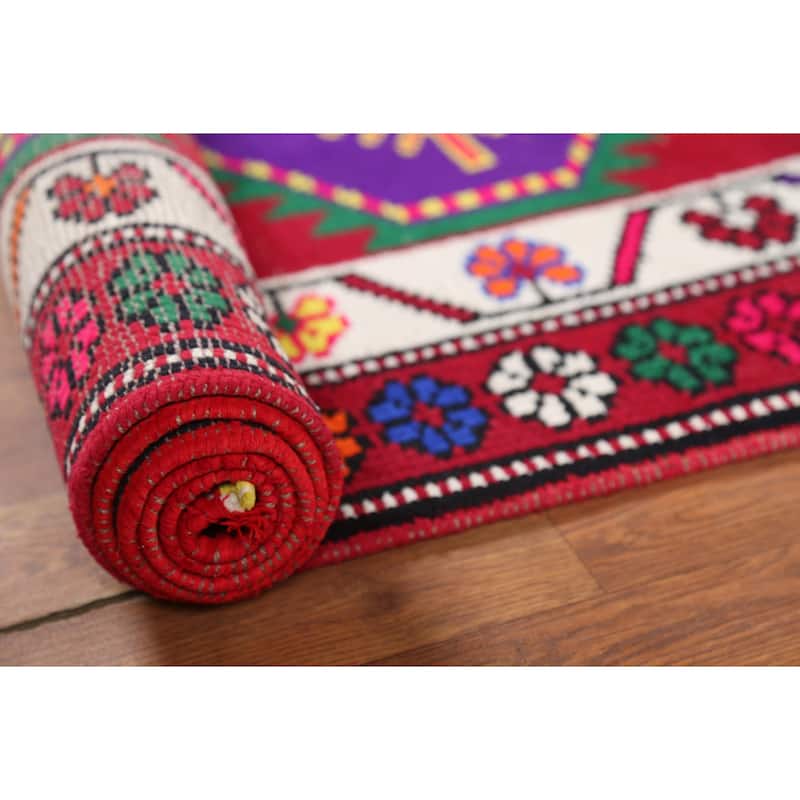 Anatolian Turkish Runner Rug Hand-Knotted Wool Carpet - 2'9"x 12'1"