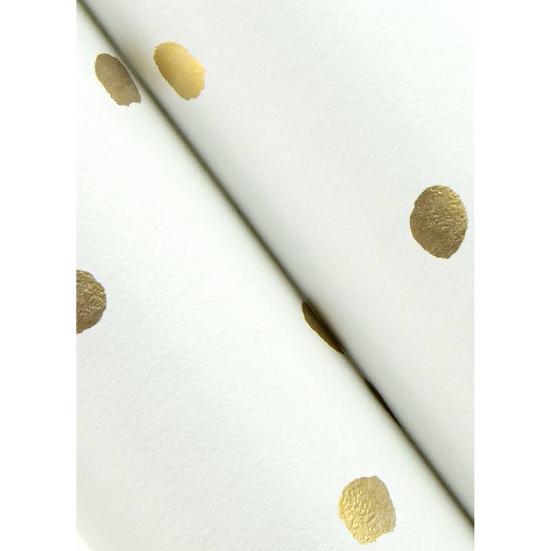 Chesapeake Pixie Gold Dots Wallpaper - 20.9 x 396 x 0.025