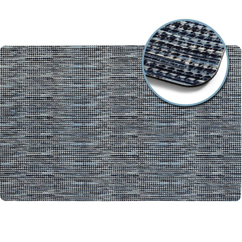 SoHome Smooth Step Houndstooth Machine Washable Utility Mat, 24"x35"