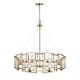 preview thumbnail 7 of 5, Marco 8-Light Chandelier in Brushed Champagne Bronze with Clear Glass - 8 Light Chandelier