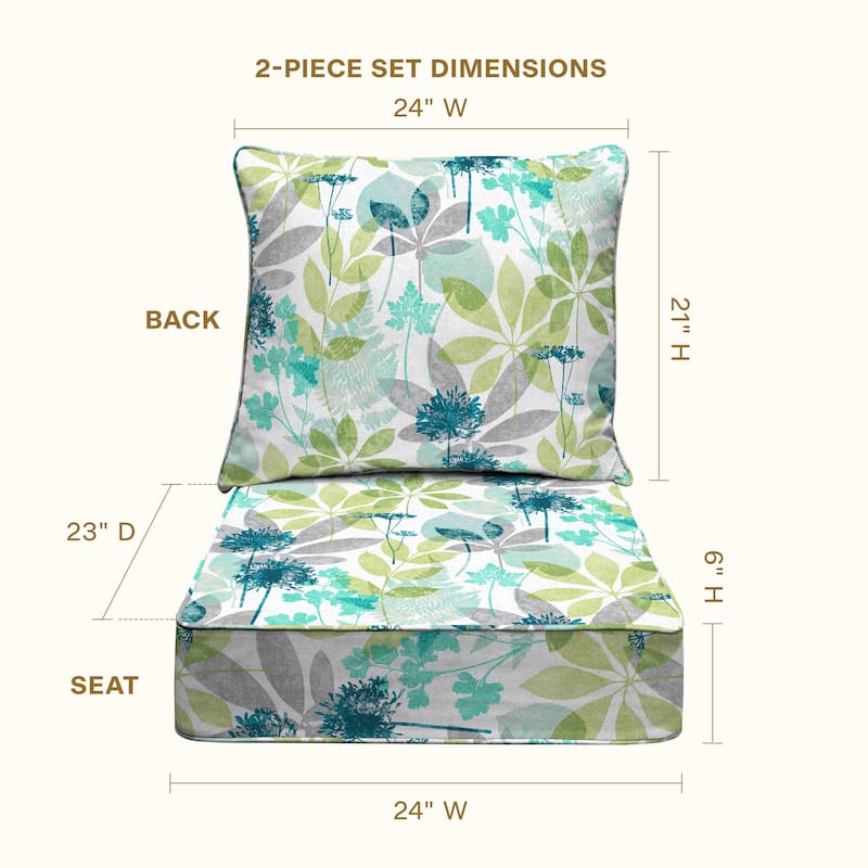 Outdoor Deep Seating Lounge Chair Cushion