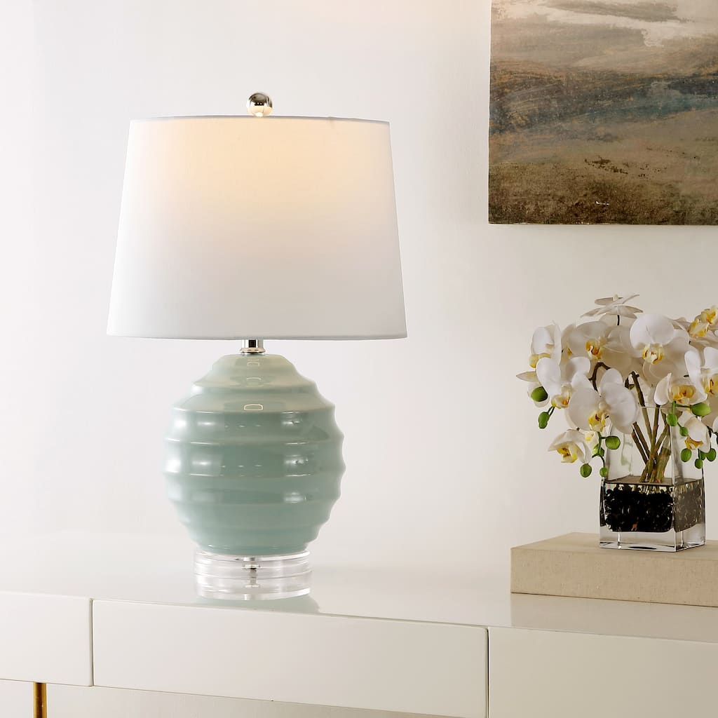 SAFAVIEH Lighting Keti 22.5" Table Lamp (Set of 2) - 14" W x 14" D x 22" H - 14"W x 14"D x 22"H