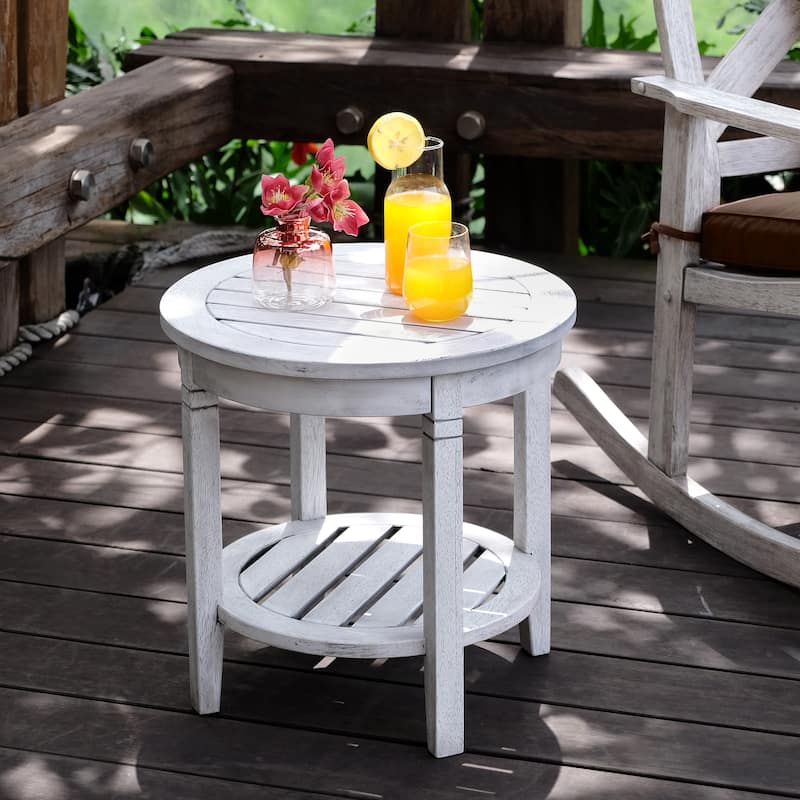 Cambridge Casual Alston Wood Outdoor Side Table