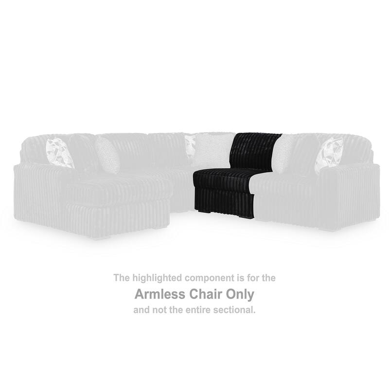Signature Design by Ashley Midnight-Madness 3-Piece Sectional Sofa - 127"W x 40"D x 41"H
