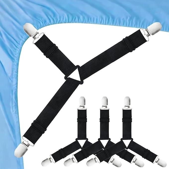 4 Pcs Adjustable Elastic Bed Sheet Fasteners On Sale Bed Bath Beyond 40217396