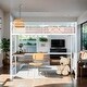 preview thumbnail 1 of 20, Full Metal Loft Bed with Desk and Metal Grid, Space-saving, White White