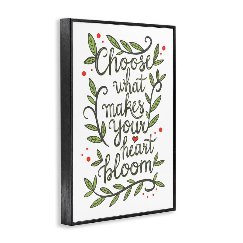 Stupell Makes Your Heart Bloom Framed Giclee Art Design By Martina Pavlova