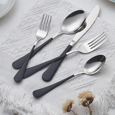 20 Piece 18/0 Stainless Steel Flatware Cutlery Set Service for 4,Mirror Finish