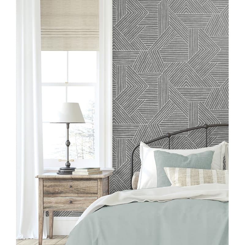 Stacy Garcia Home Etched Geometric Peel and Stick Wallpaper