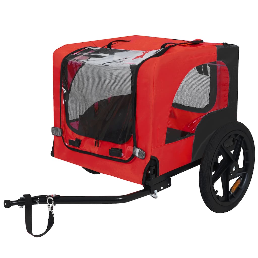 Pet Bike Trailer Dog Cart for Bicycle,Suitable for Small and Medium Pets, Easy Folding Cart Frame, Non-Slip Floor