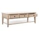 preview thumbnail 4 of 10, SAFAVIEH Manelin White Washed Coffee Table With Storage Drawers - 54" W x 23.6" D x 19.3" H