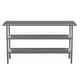 preview thumbnail 8 of 21, NSF Stainless Steel 18 Gauge Work Table