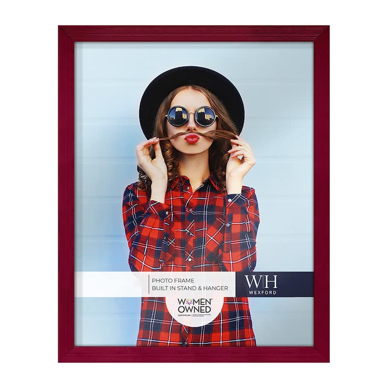 Bold Burgundy Solid Wood Picture Frame
