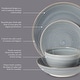 preview thumbnail 60 of 59, Gibson Home Stonebury 16 Piece Plates and Bowls - Handpainted Stoneware Dinnerware Set - Service for 4