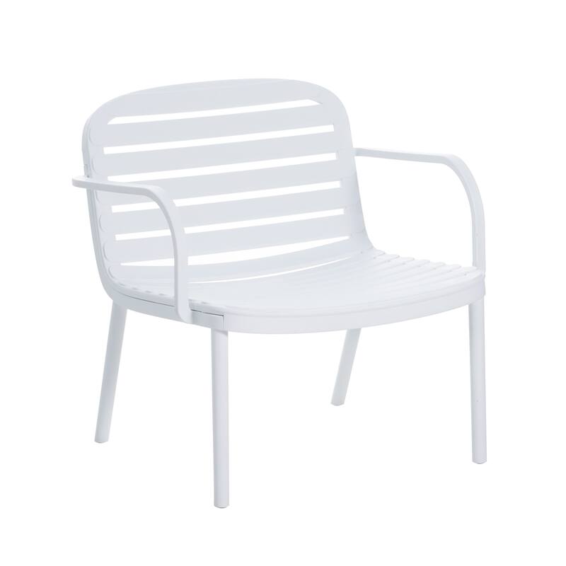 Luna Outdoor Patio PP 3PCS CHAT SET, White Frame with Green Cushion, (2Pcs Club Chairs and 1Pcs Loveseat)