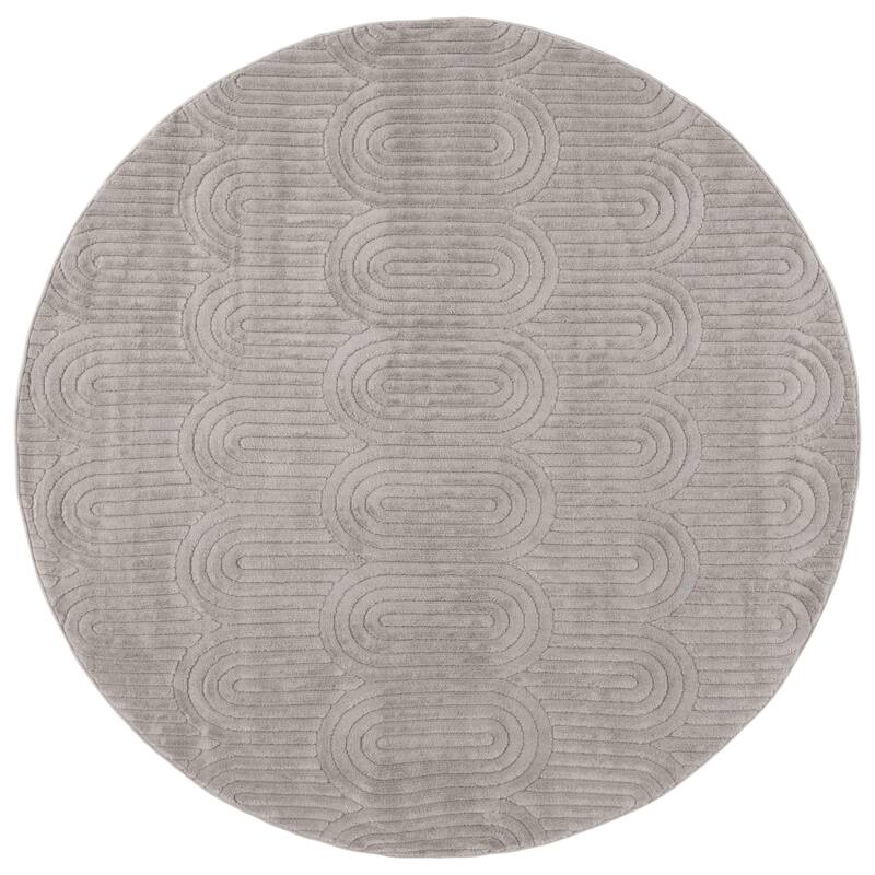 SAFAVIEH Selena Elisa Modern & Contemporary Rug - 6'7" Round - Grey