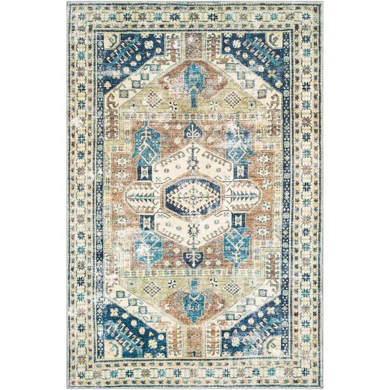 Livabliss Traditional Erin Medallion Area Rug