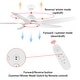 preview thumbnail 11 of 23, 60 in.Matte White Indoor Ceiling Fan with Light, DC Motor and Remote Control