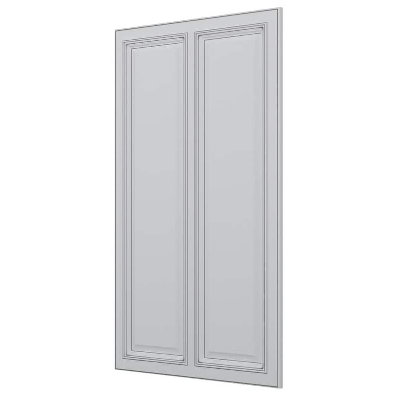 Sunny Wood Sanibel 24" x 42" Matching Decorative Panel - Off White with Charcoal Glaze