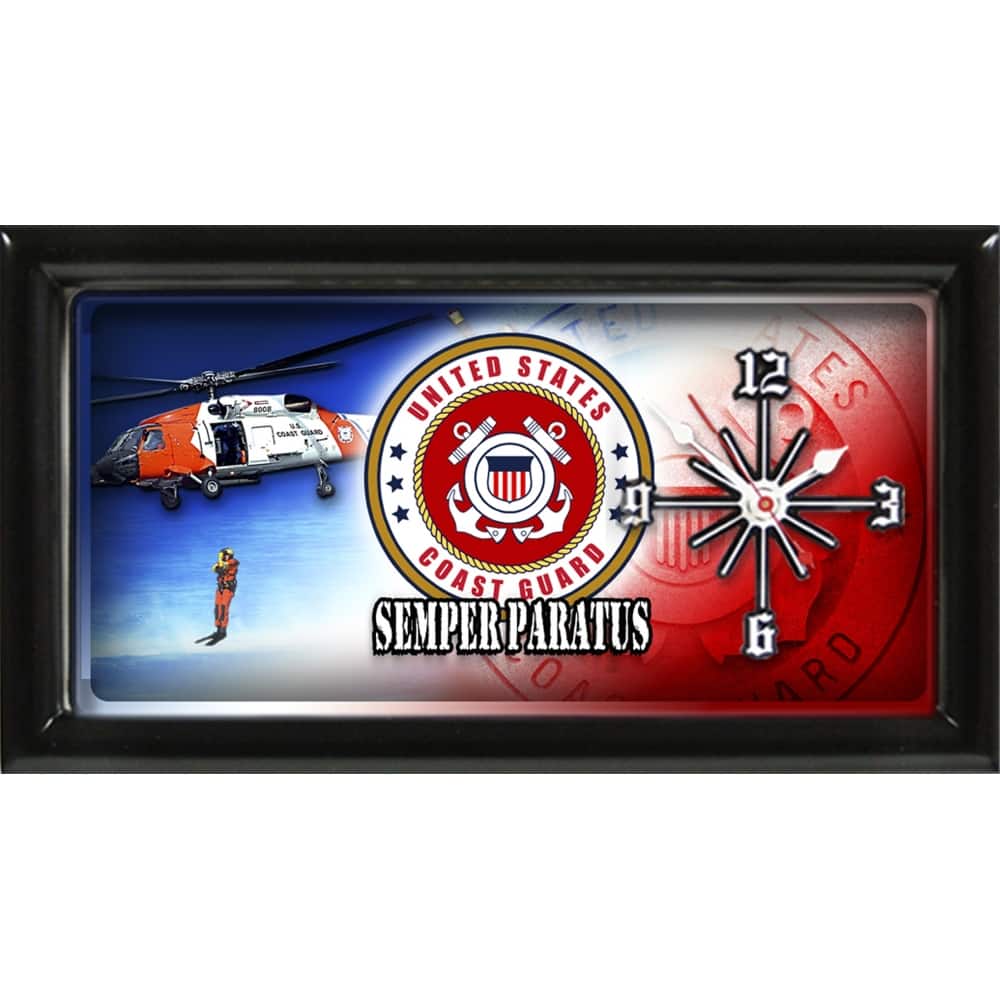 Us Coast Guard Lp Clock