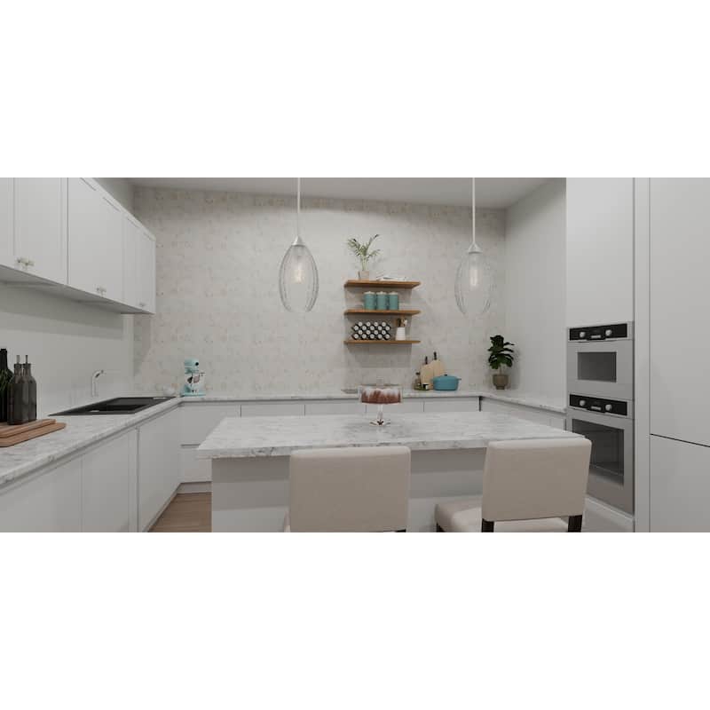 Marza 1-Light Brushed Nickel Mini Pendant