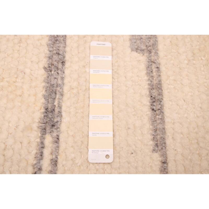 ECARPETGALLERY Hand-knotted Looma Cream Wool Rug - 8'2 x 10'3