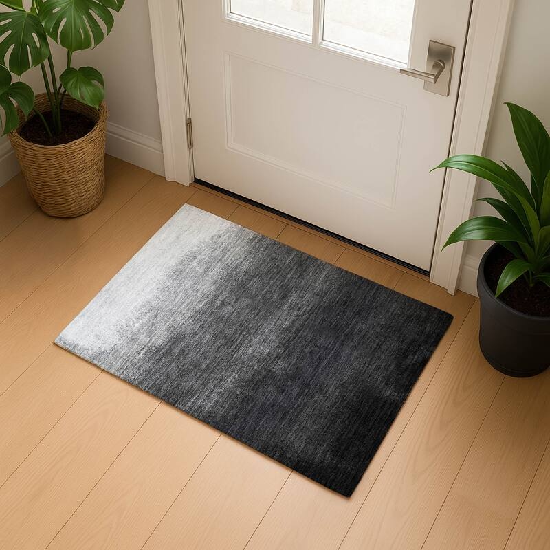 Premium Washable Super Soft Abstract Ombre Mayfield Rug - Gray - 1'8" x 2'6"