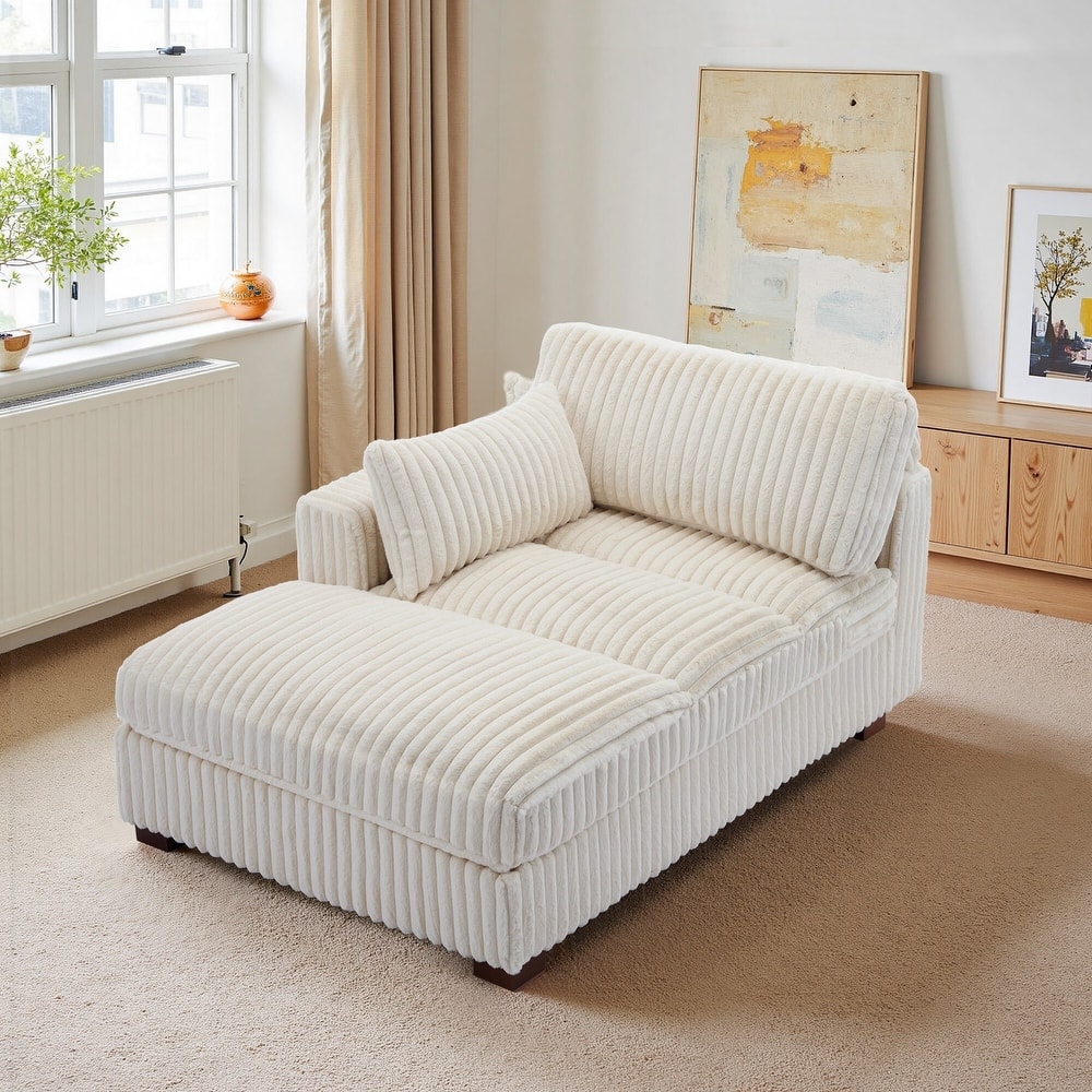 Oversized L-Shape Upholstered Chaise Lounge Sofa Couch