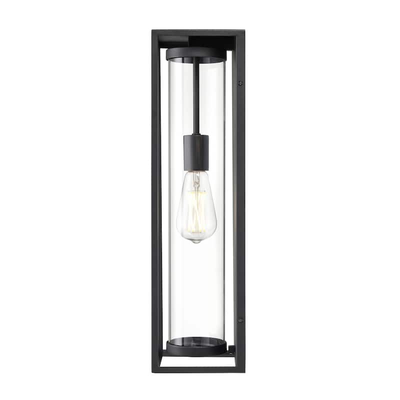 Caleb 1-Light Outdoor Wall Sconce Textured Black - Textured Black