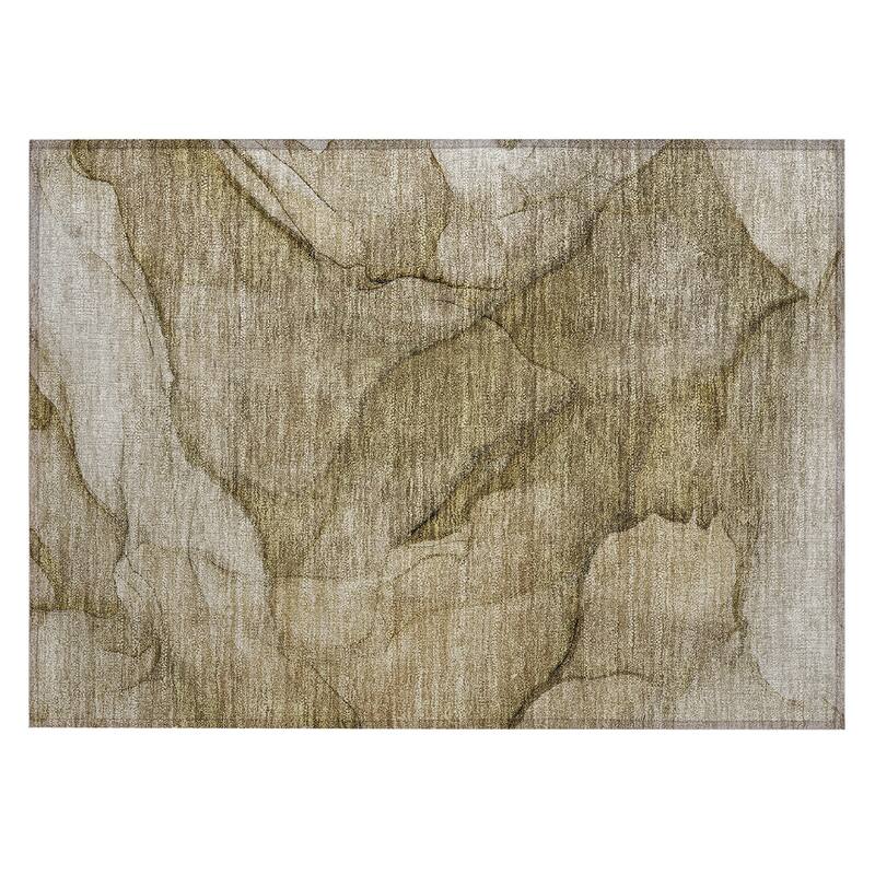 Machine Washable Indoor/ Outdoor Chantille Contemporary Abstract Rug