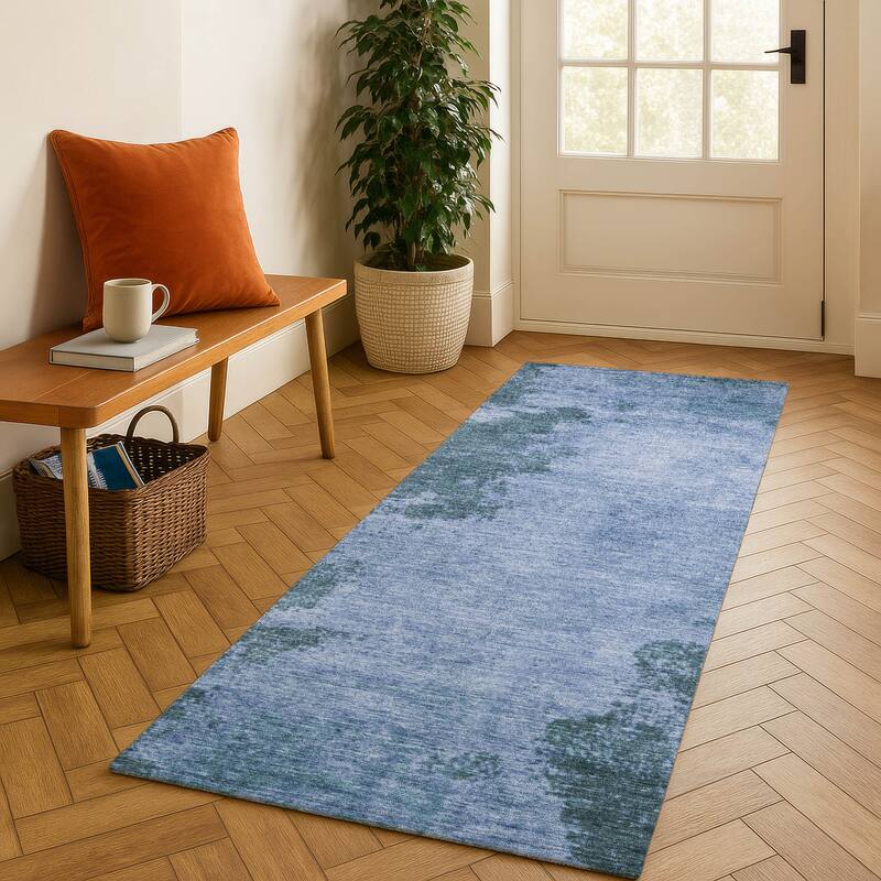 Premium Washable Super Soft Mayfield Rug - Denim - 2'3" x 7'6"