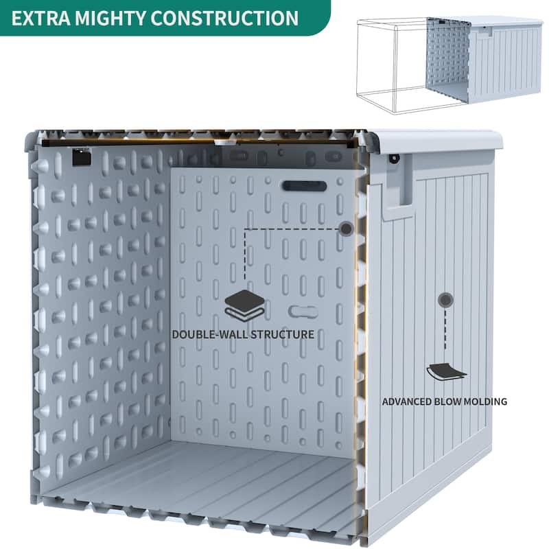 180-230 Gallon Outdoor Storage Waterproof Deck Box