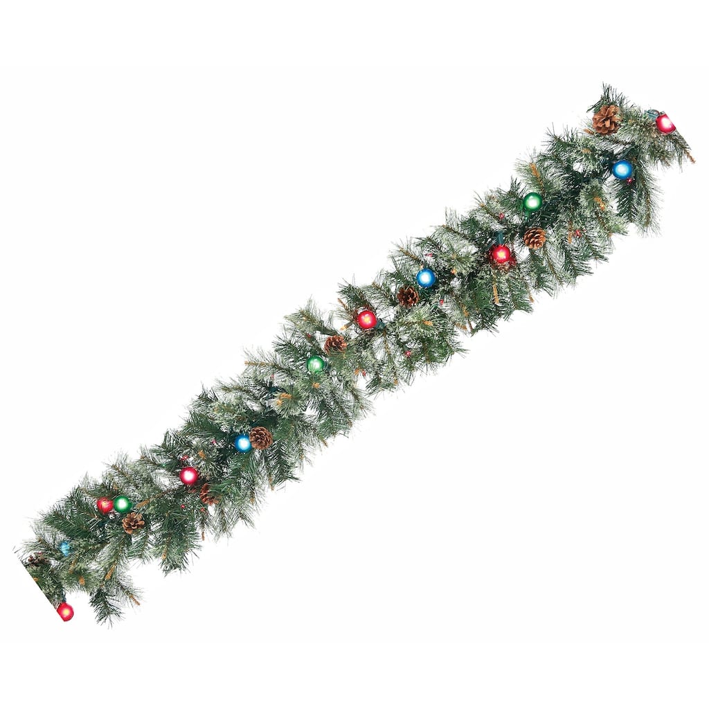 6'X12" Twinkle Light Cottonwood Garland
