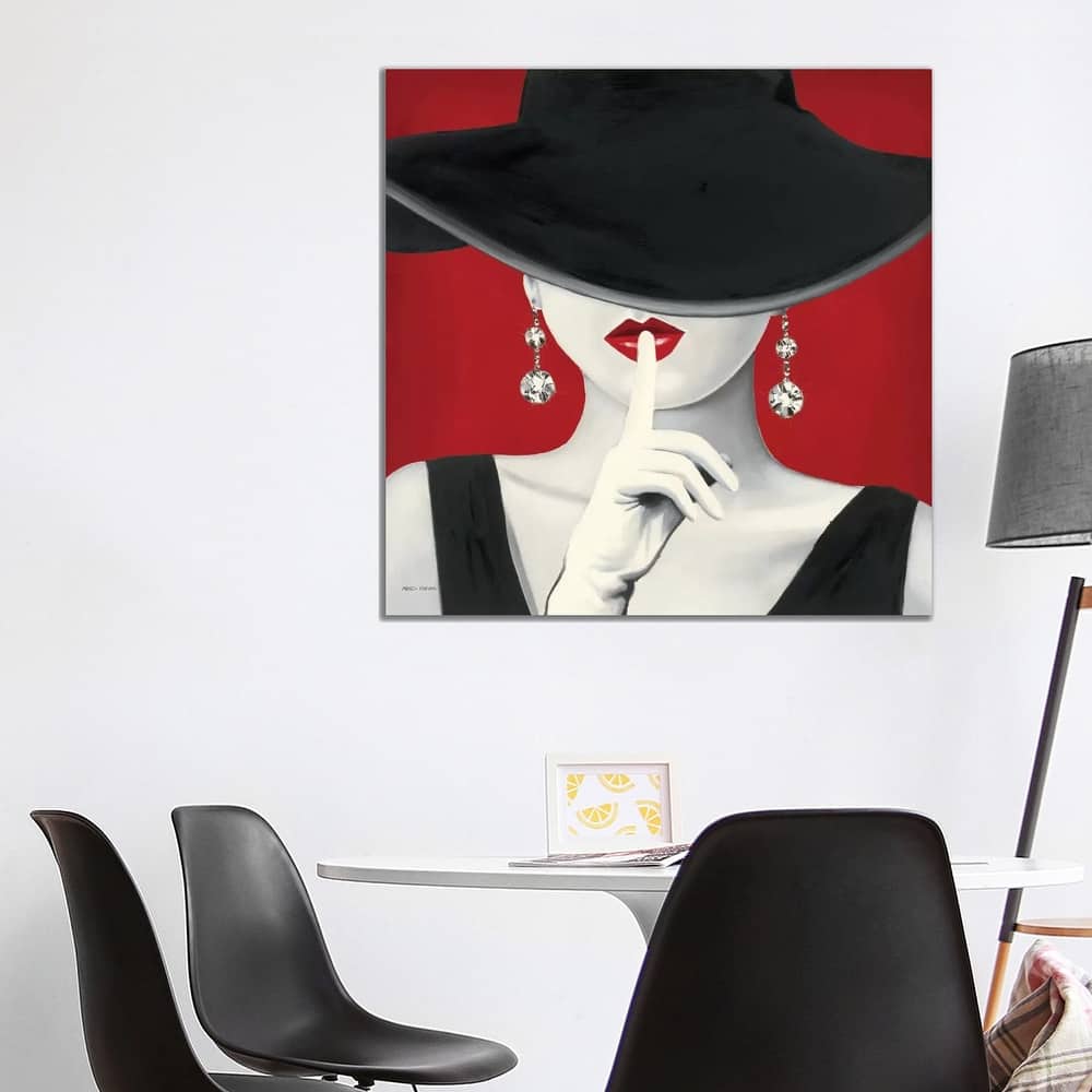 iCanvas "Haute Chapeau Rouge I " by Marco Fabiano Canvas Print