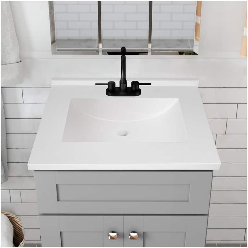 Design House 630210 Camilla 25" Cultured Marble Vanity Top with