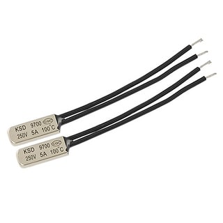 5 Pièces Thermostat Bimétallique KSD9700 - 105°C Normalement Fermé (N.C.) - 250V 5A - Neuf, Origine Chine