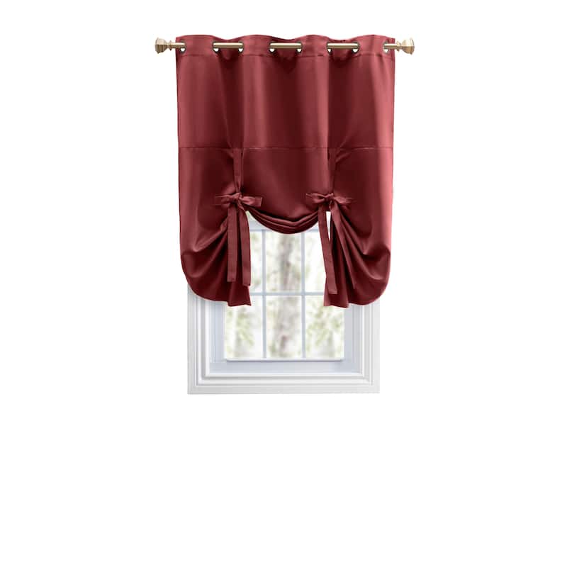 Ultimate Blackout Gorgeous Grommet Tie Up Curtain Panel