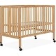 preview thumbnail 1 of 9, Dream On Me Quinn Full-Size Folding Crib Natural