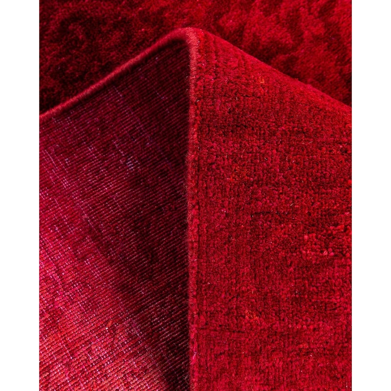 Overdyed, One-of-a-Kind Hand-Knotted Area Rug - Rust - 2' 8" x 3' 8"