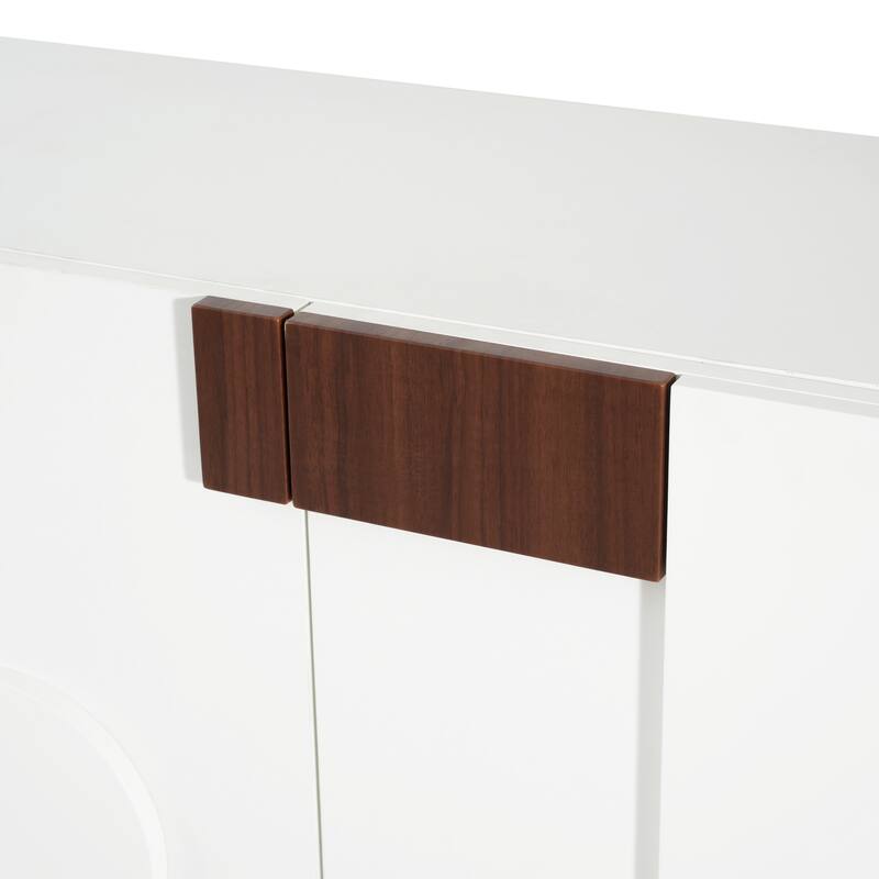 Christopher Knight Home - Modern Sideboard Buffet Cabinet, Soft-close Doors & Adjustable Shelves, Versatile Multi-Space Use