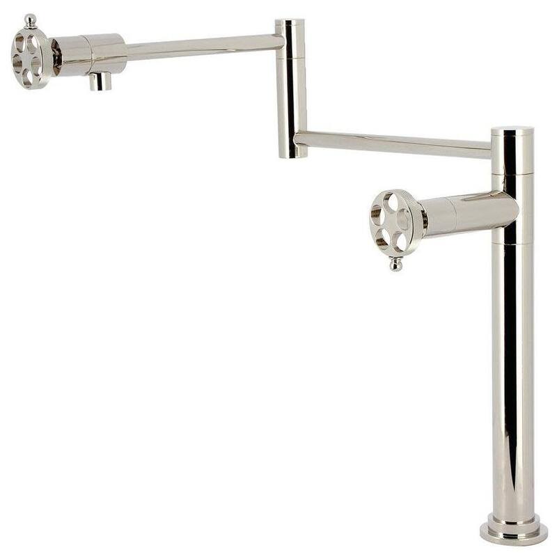 Kingston Brass KS470.RKZ Wendell 3 GPM Single Hole Pot Filler - Polished Nickel